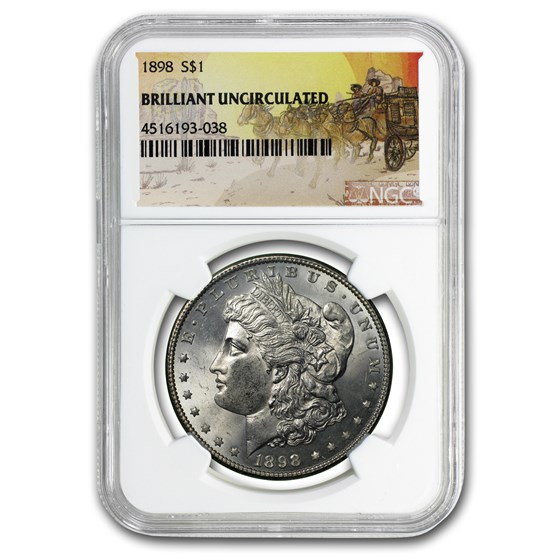 1898 Stage Coach Morgan Dollar BU NGC 1898 Stage Coach Morgan Dollar BU NGC