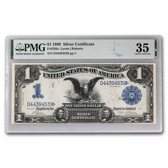 1899 $1.00 Silver Cert. Black Eagle VF-35 PMG (Fr#226a) 1899 $1.00 Silver Cert. Black Eagle VF-35 PMG (Fr#226a)