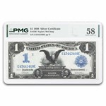 1899 $1.00 Silver Certificate Black Eagle AU-58 PMG (Fr#230)
