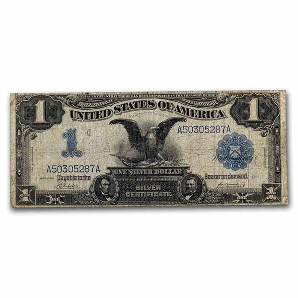 1899 $1.00 Silver Certificate Black Eagle Cull