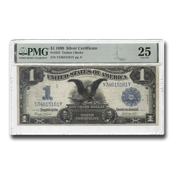 1899 $1.00 Silver Certificate Black Eagle VF-25 PMG (Fr#233) 1899 $1.00 Silver Certificate Black Eagle VF-25 PMG (Fr#233)