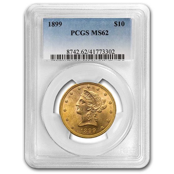 1899 $10 Liberty Gold Eagle MS-62 PCGS