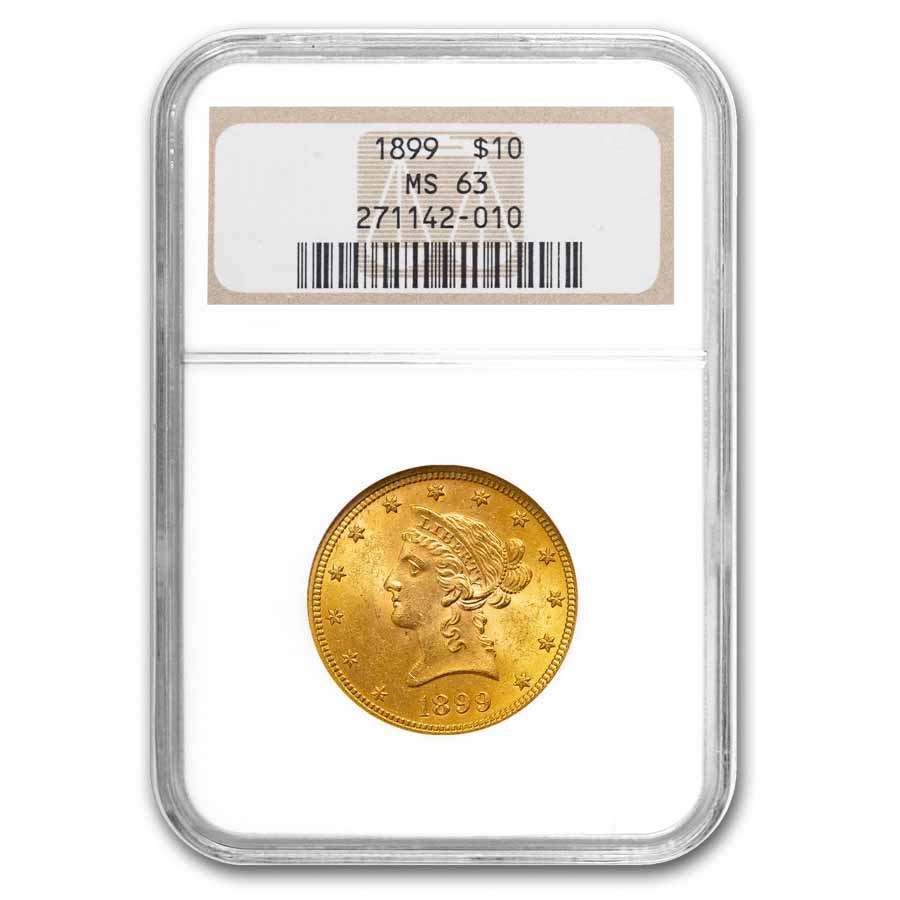 1899 $10 Liberty Gold Eagle MS-63+ NGC