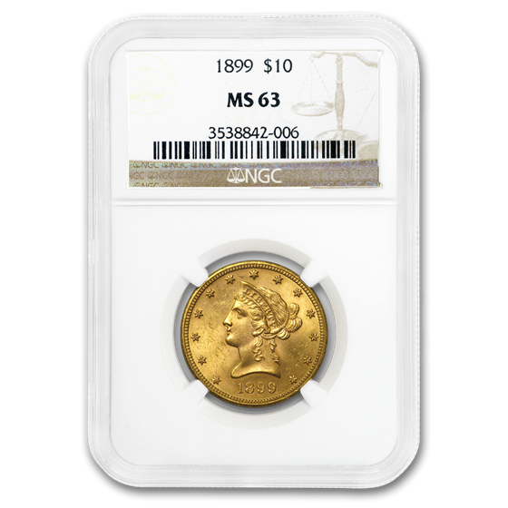 1899 $10 Liberty Gold Eagle MS-63 NGC 1899 $10 Liberty Gold Eagle MS-63 NGC