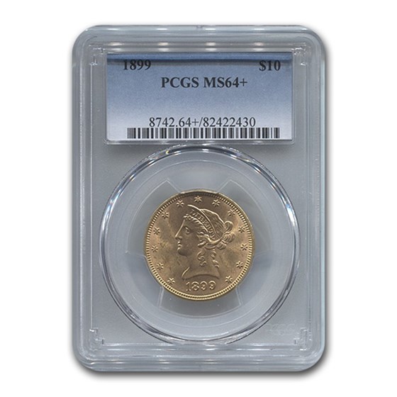 1899 $10 Liberty Gold Eagle MS-64+ PCGS 1899 $10 Liberty Gold Eagle MS-64+ PCGS