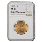 1899 $10 Liberty Gold Eagle MS-65 NGC