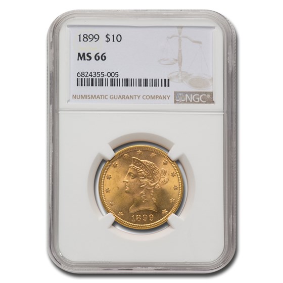 1899 $10 Liberty Gold Eagle MS-66 NGC 1899 $10 Liberty Gold Eagle MS-66 NGC