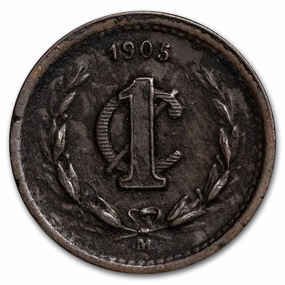 1899-1905 Mexico Copper 1 Centavo Avg Circ 1899-1905 Mexico Copper 1 Centavo Avg Circ