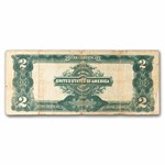 1899 $2.00 Silver Cert George Washington Fine (Fr#258) Details
