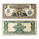 1899 $2.00 Silver Cert George Washington Fine (Fr#258) Details