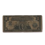 1899 $2.00 Silver Certificate G. Washington VG