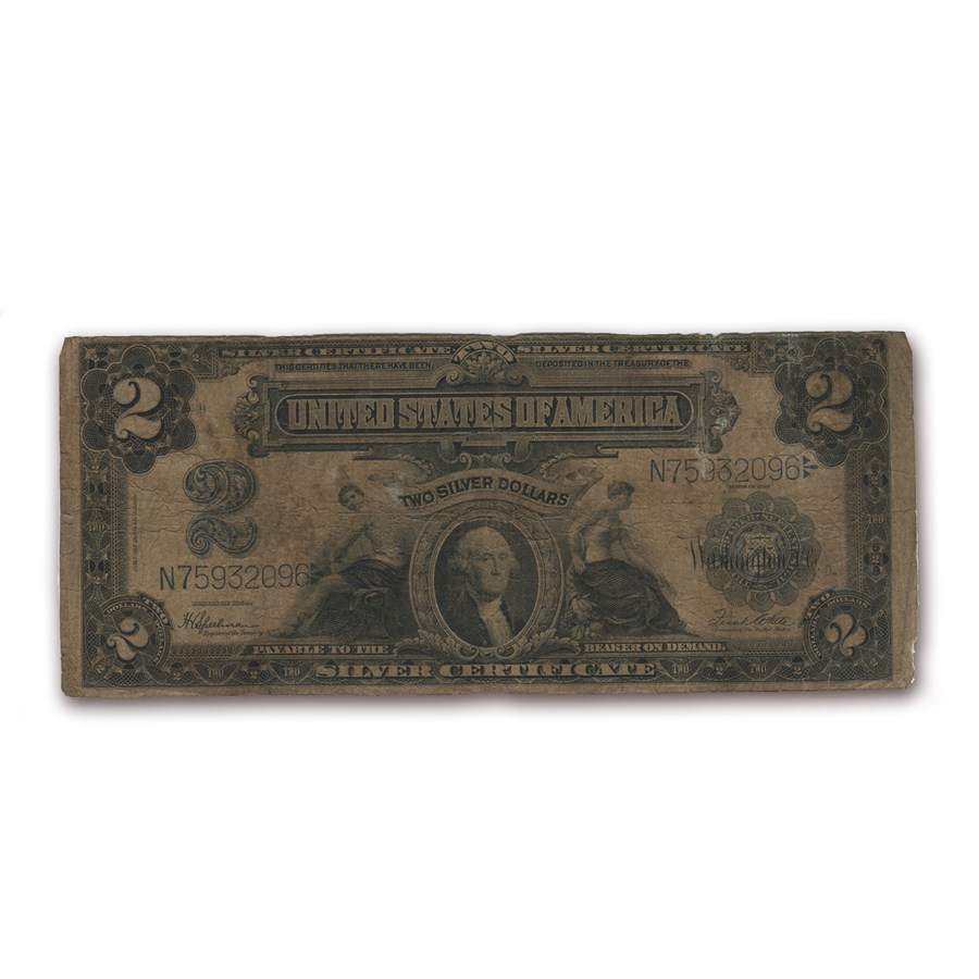 1899 $2.00 Silver Certificate G. Washington VG