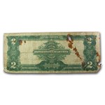 1899 $2.00 Silver Certificate George Washington Cull