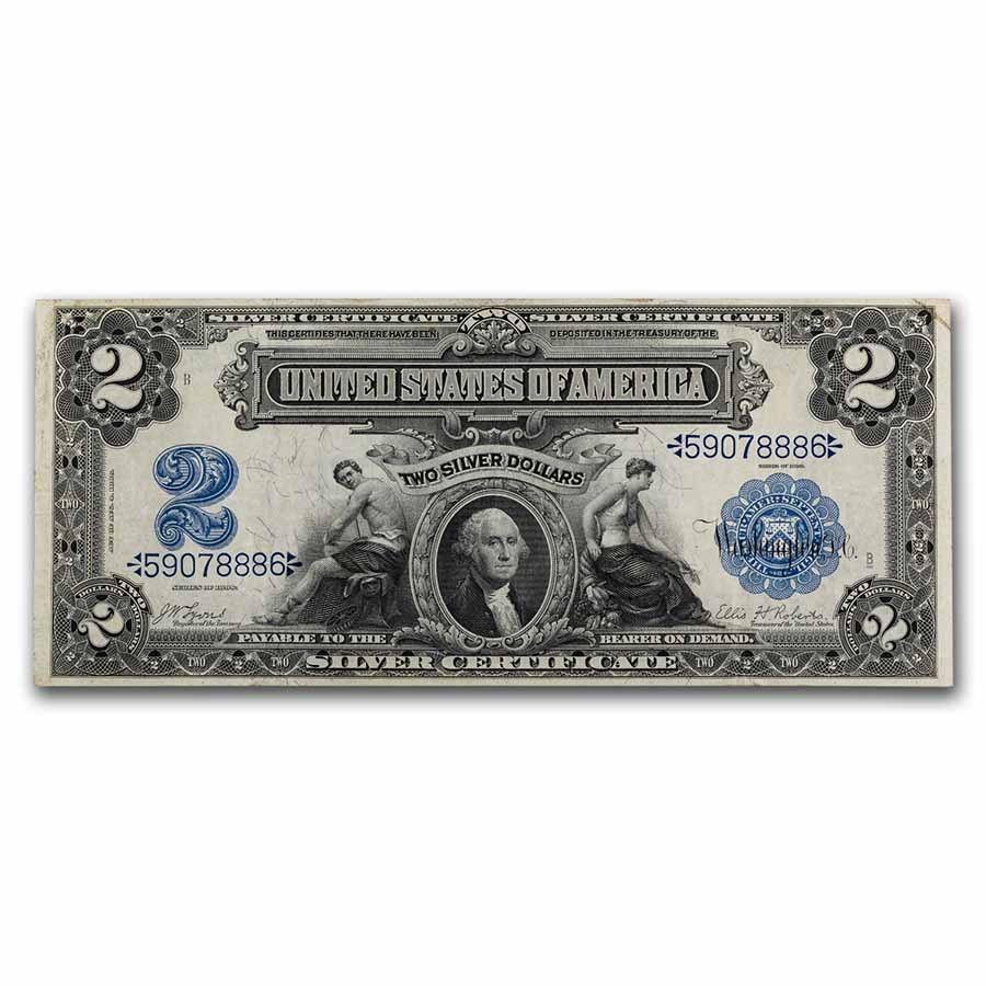 1899 $2.00 Silver Certificate George Washington VF (Fr#249)
