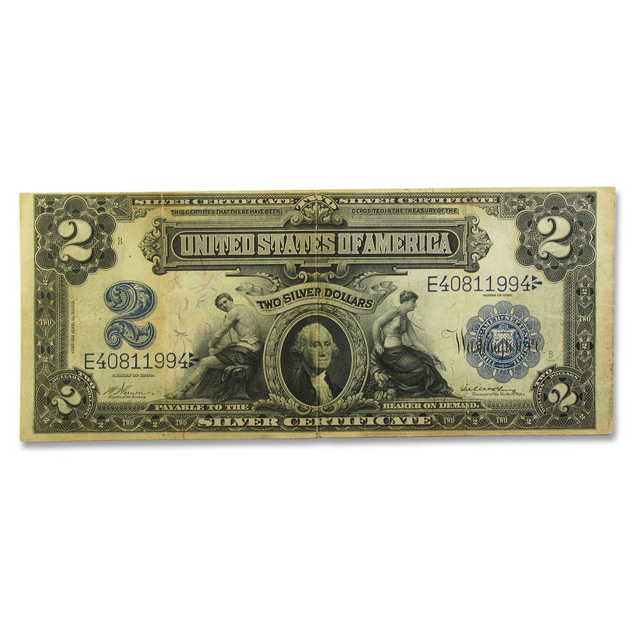 1899 $2.00 Silver Certificate George Washington VF (Fr#252)