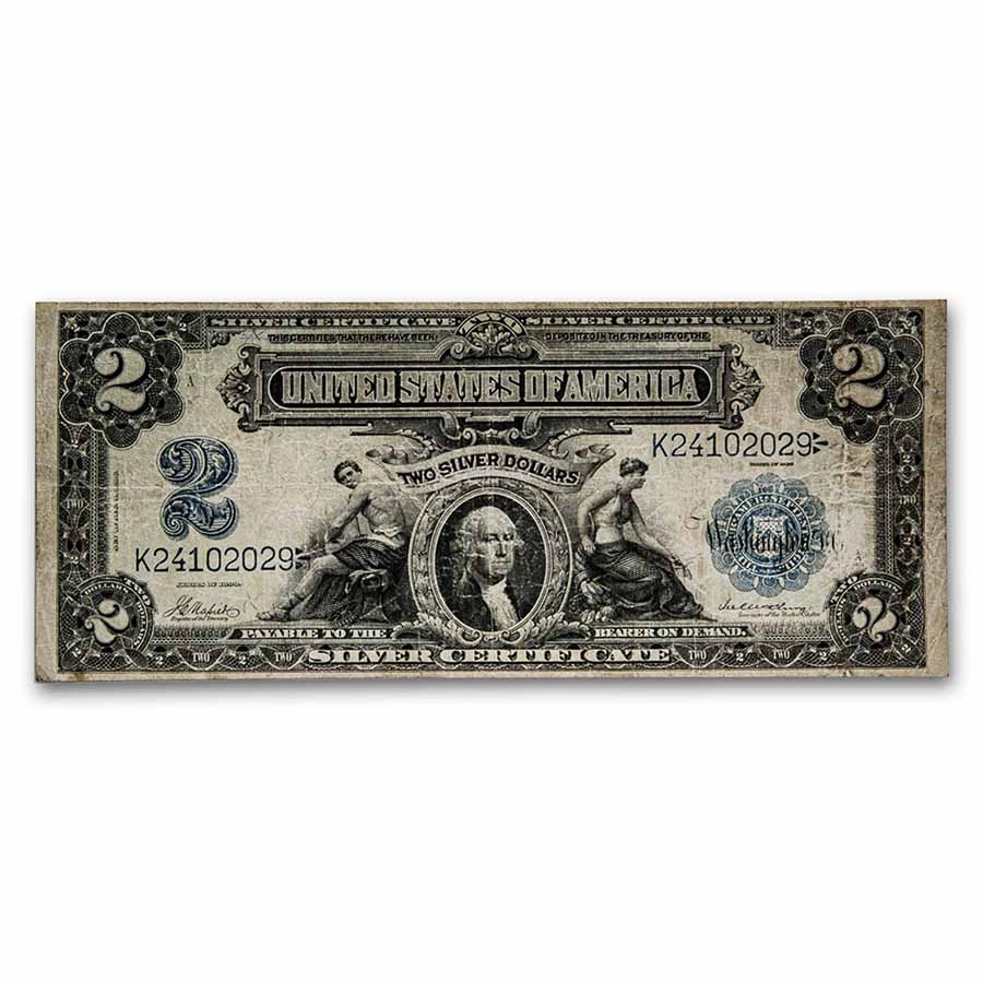 1899 $2.00 Silver Certificate George Washington VG (Fr#253)
