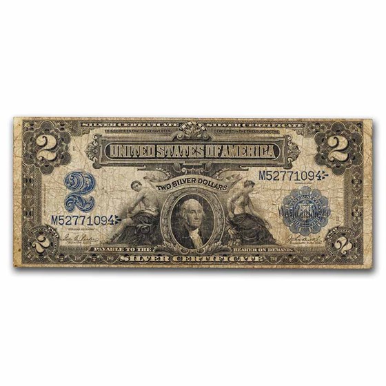 1899 $2.00 Silver Certificate George Washington VG (Fr#255)