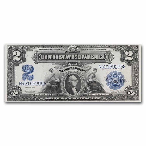 1899 $2.00 Silver Certificate Washington CU (Fr#256) 1899 $2.00 Silver Certificate Washington CU (Fr#256)