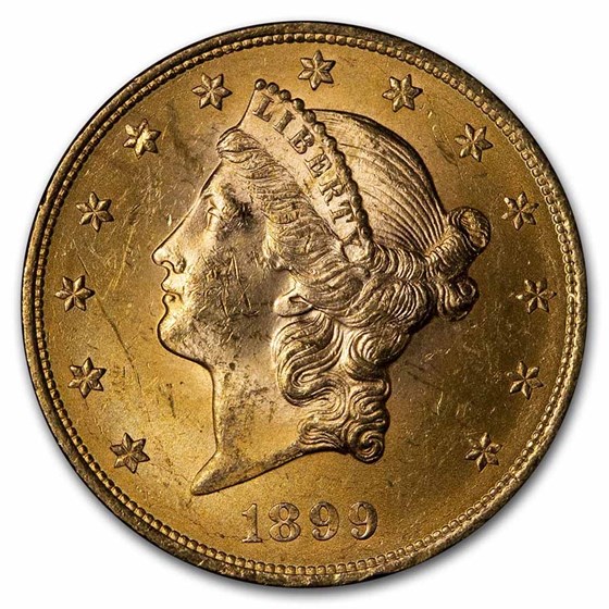 1899 $20 Liberty Gold Double Eagle BU 1899 $20 Liberty Gold Double Eagle BU