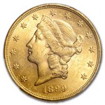 1899 $20 Liberty Gold Double Eagle MS-62 PCGS