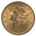 1899 $20 Liberty Gold Double Eagle MS-63+ PCGS