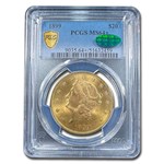 1899 $20 Liberty Gold Double Eagle MS-64+ PCGS CAC