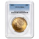 1899 $20 Liberty Gold Double Eagle MS-64 PCGS