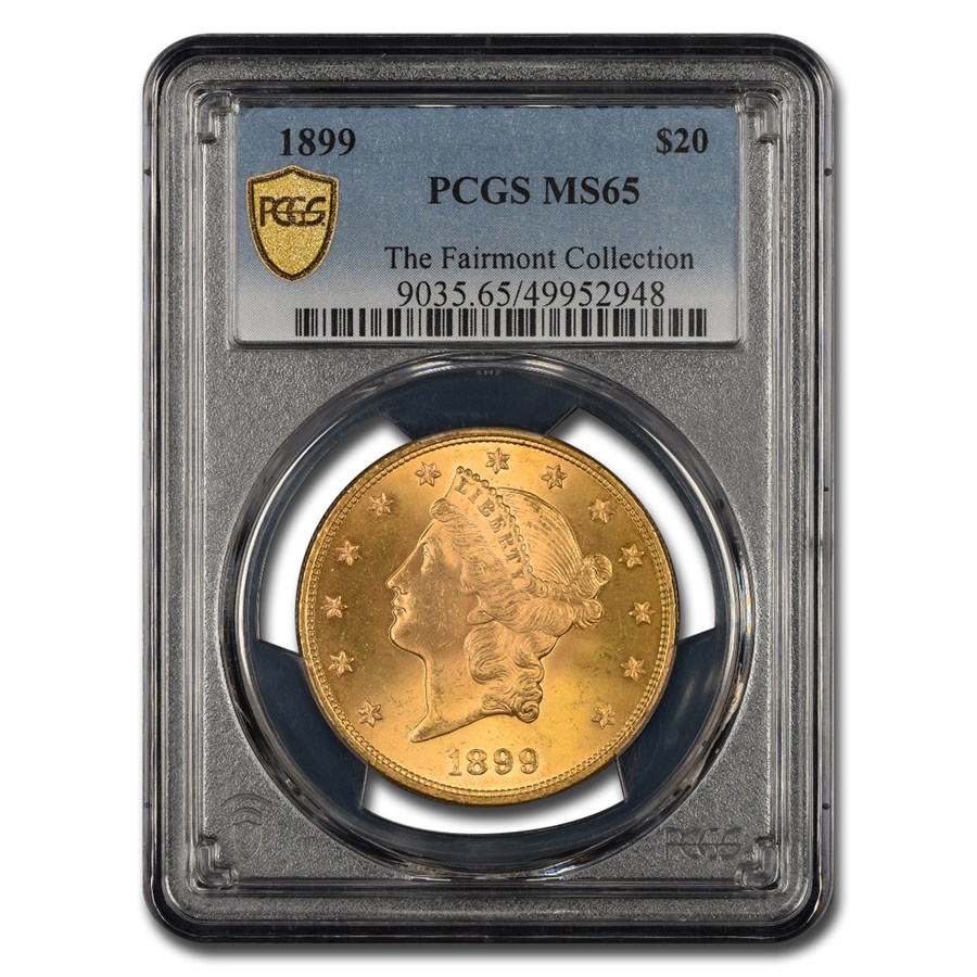 1899 $20 Liberty Gold Double Eagle MS-65 PCGS