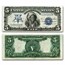 1899 $5.00 Silver Cert. Chief Running Antelope AU (Fr#274)