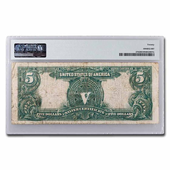 1899 $5.00 Silver Cert. Chief Running Antelope VF-20 PMG (Fr#278) 1899 $5.00 Silver Cert. Chief Running Antelope VF-20 PMG (Fr#278)