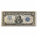 1899 $5.00 Silver Cert. Chief Running Antelope VF (Fr#273)