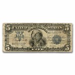 1899 $5.00 Silver Certificate Chief Running Antelope VG (Fr#281)