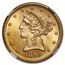 1899 $5 Liberty Gold Half Eagle MS-64 NGC