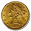 1899 $5 Liberty Gold Half Eagle MS-64+ PCGS (Plus)