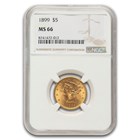1899 $5 Liberty Gold Half Eagle MS-66 NGC
