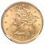 1899 $5 Liberty Gold Half Eagle MS-67 NGC