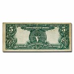 1899 $5 Silver Certificate Chief Running Antelope Fine (Fr#280)