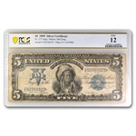 1899 $5 Silver Certificate Chief Running Antelope Fine (Fr#281)