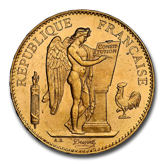 1899-A France Gold 100 Francs MS-64 NGC 1899-A France Gold 100 Francs MS-64 NGC