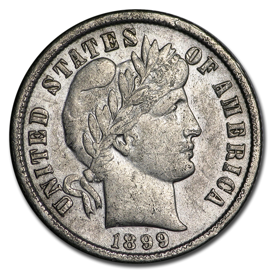 1899 Barber Dime AU (Details) 1899 Barber Dime AU (Details)