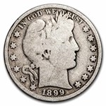 1899 Barber Half Dollar 20-Coin Roll Avg Circ