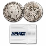 1899 Barber Half Dollar 20-Coin Roll Avg Circ