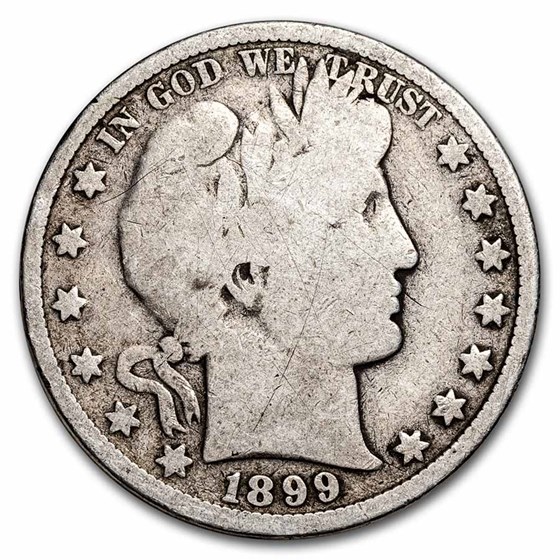 1899 Barber Half Dollar Good 1899 Barber Half Dollar Good