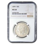 1899 Barber Half Dollar MS-64 NGC