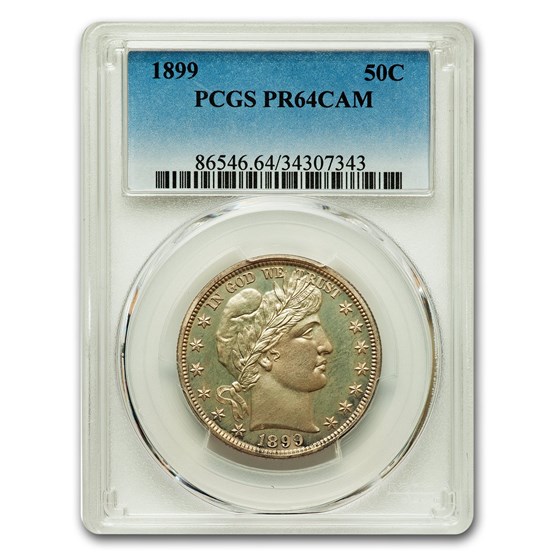 1899 Barber Half Dollar PR-64 Cameo PCGS 1899 Barber Half Dollar PR-64 Cameo PCGS