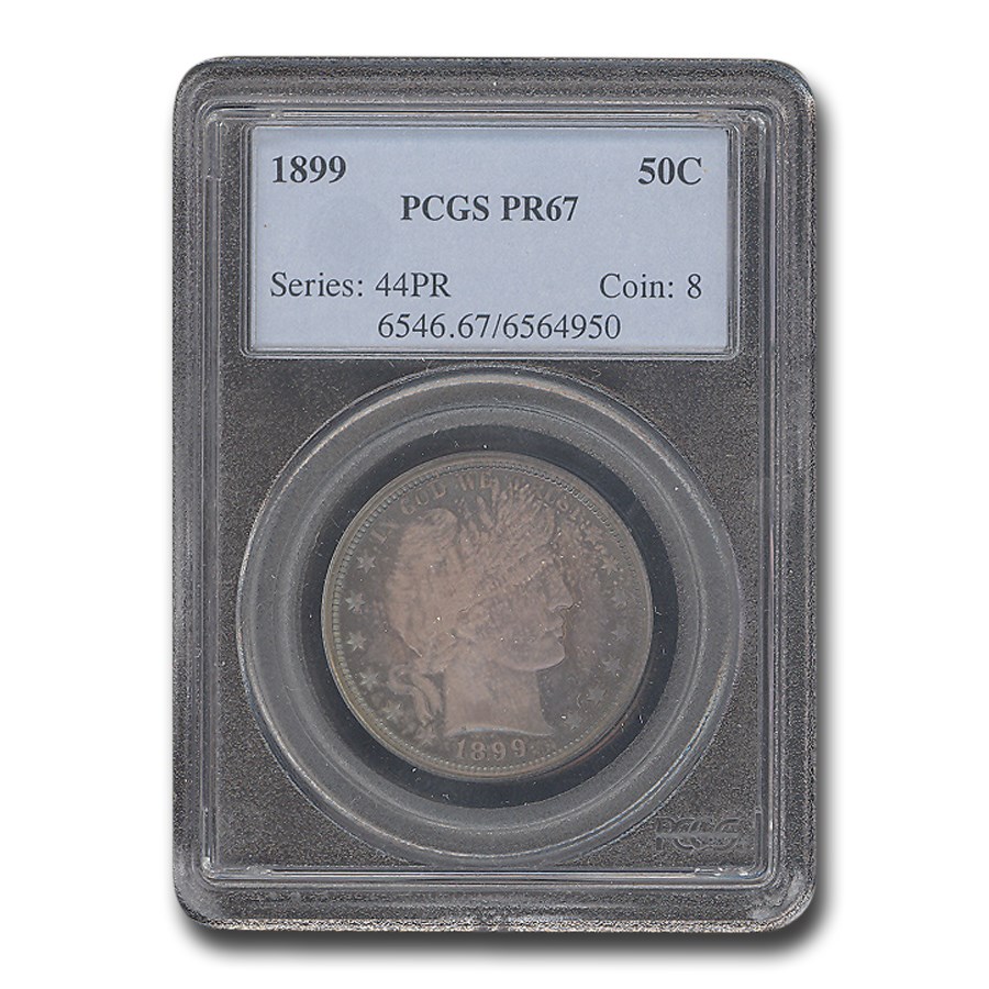 1899 Barber Half Dollar PR-67 PCGS