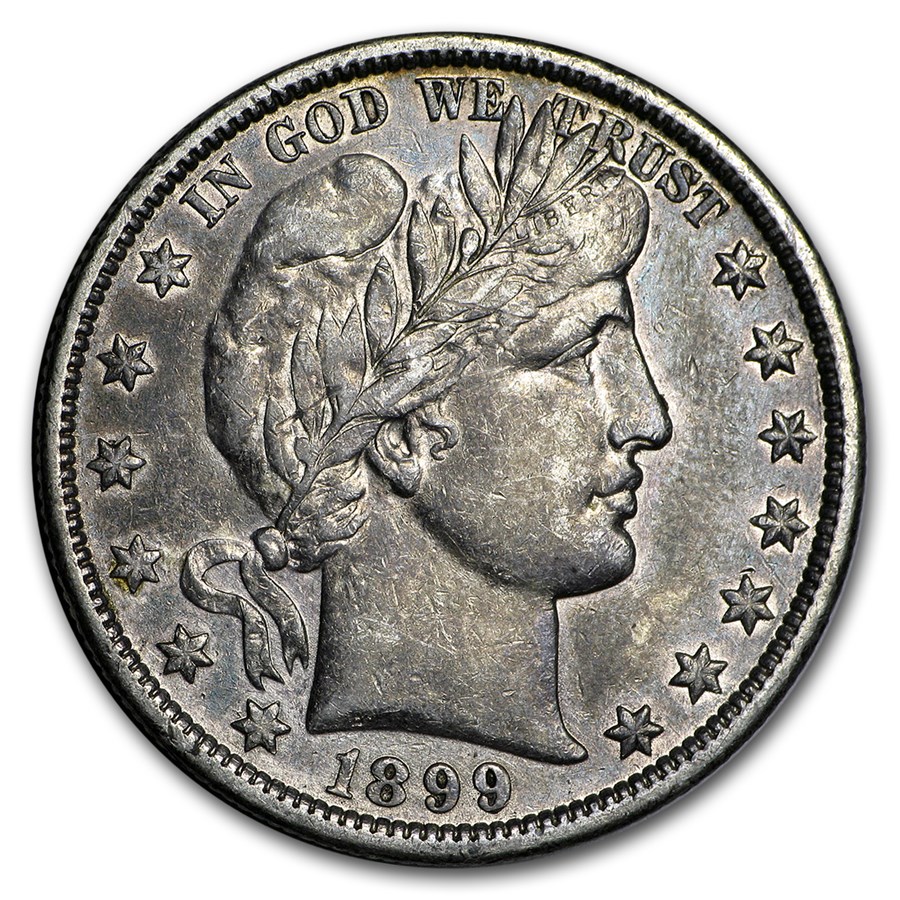 1899 Barber Half Dollar XF