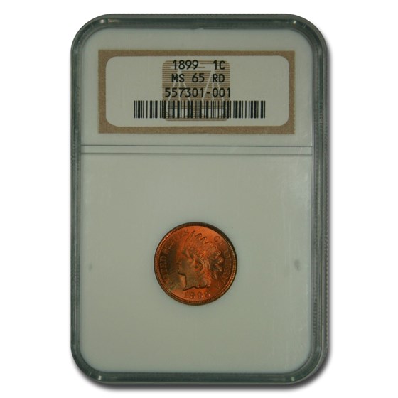 1899 Indian Head Cent MS-65 NGC (Red) 1899 Indian Head Cent MS-65 NGC (Red)
