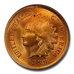 1899 Indian Head Cent MS-66 PCGS (Red)