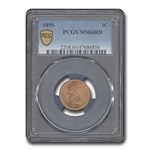 1899 Indian Head Cent MS-66 PCGS (Red)